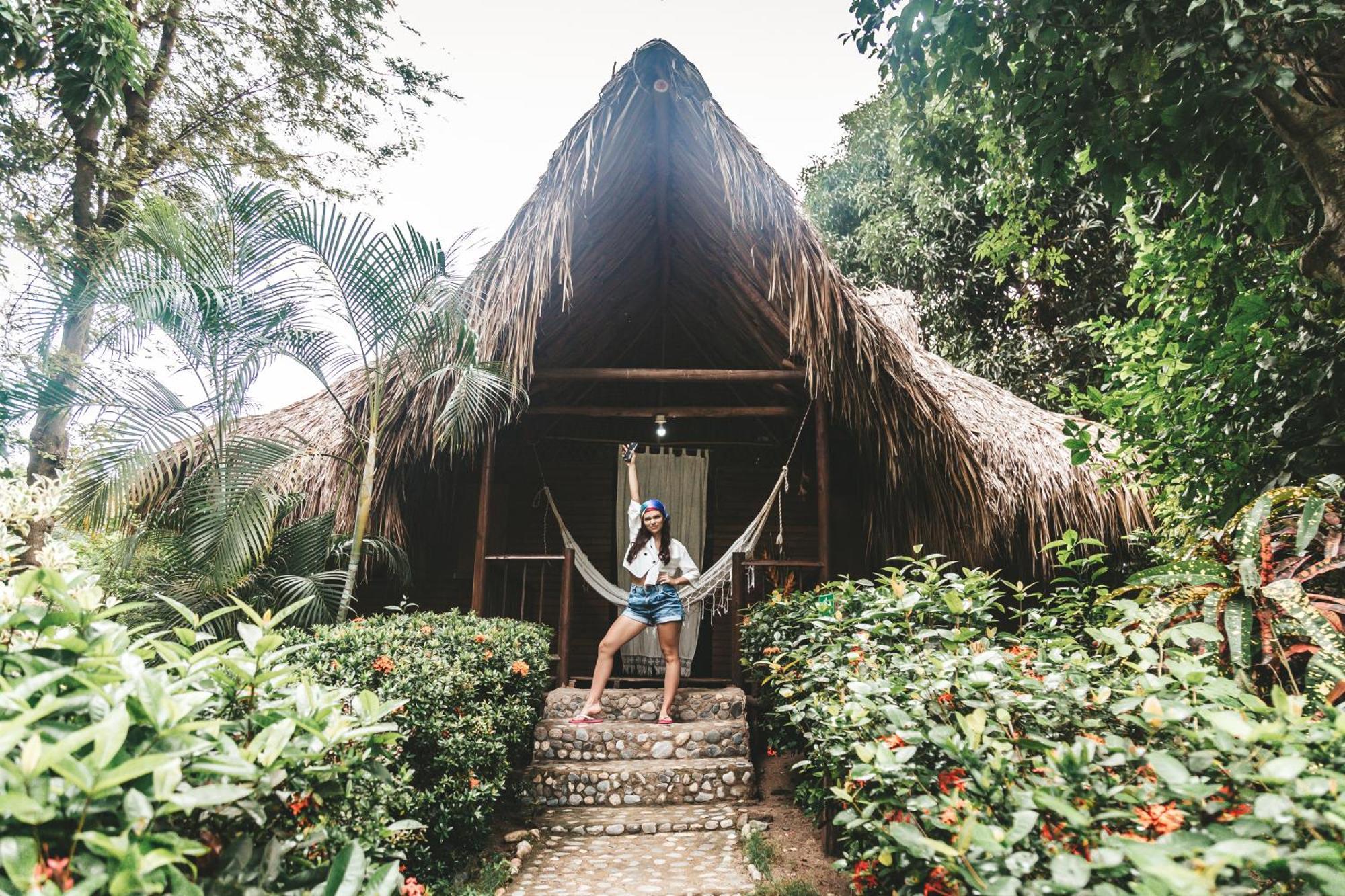 Cabana Wiwa Tayrona 洛斯纳兰霍斯 外观 照片