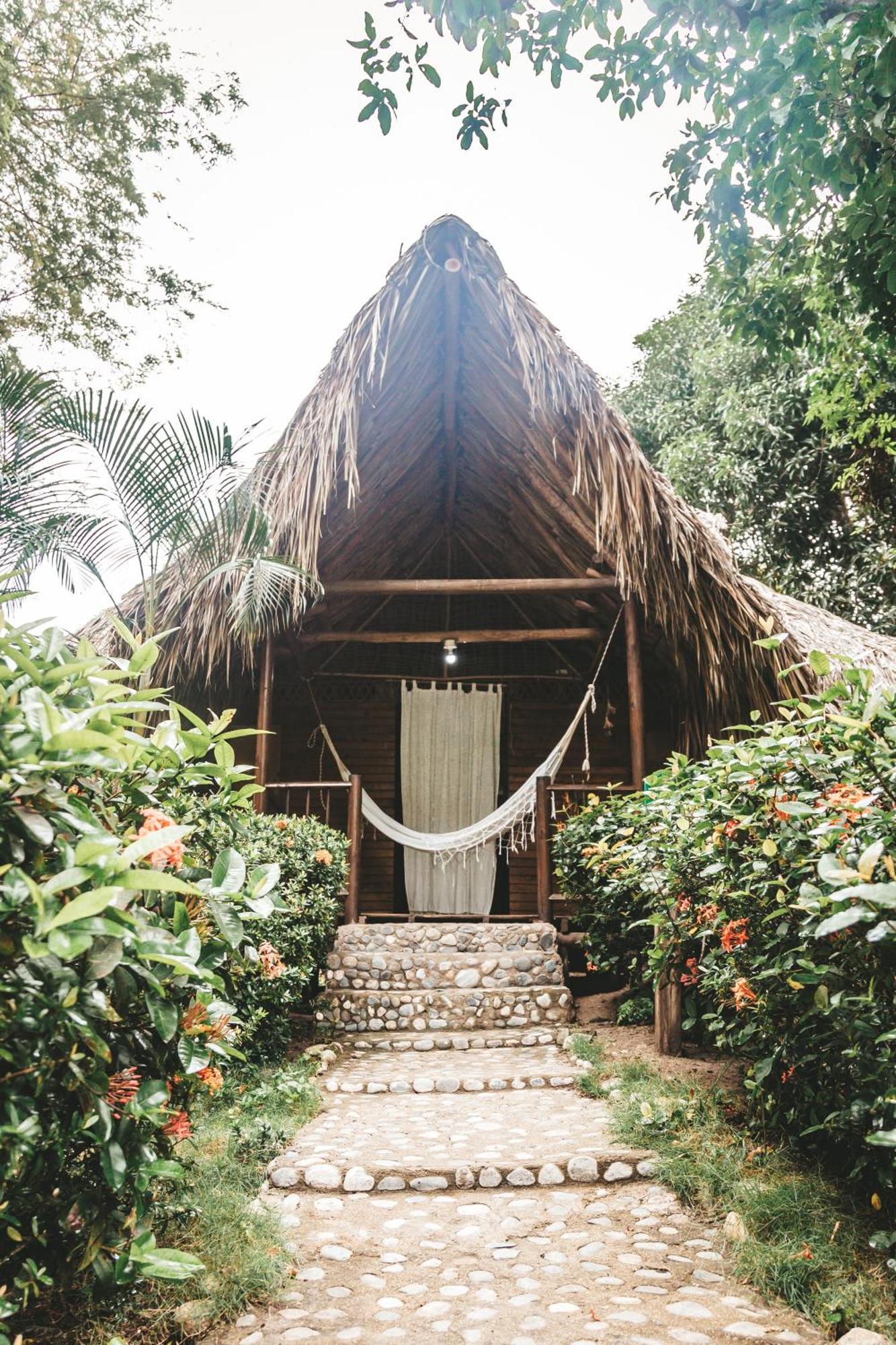 Cabana Wiwa Tayrona 洛斯纳兰霍斯 外观 照片